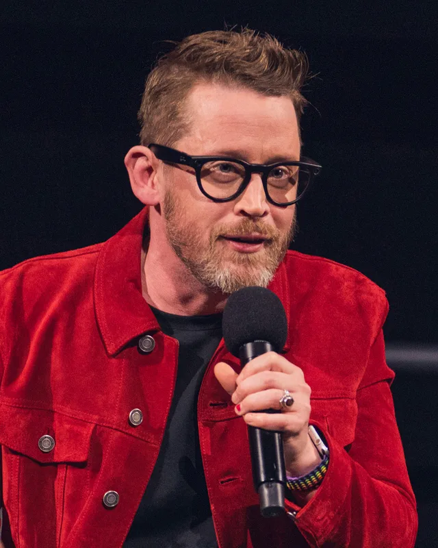 Macaulay Culkin at a Los Angeles anniversary question-and-answer event in 2025.