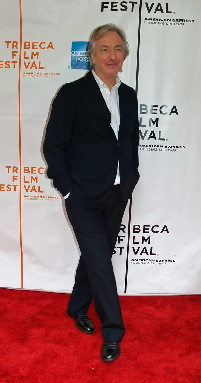 Alan Rickman at a film festival in 2007, in a dark jacket.