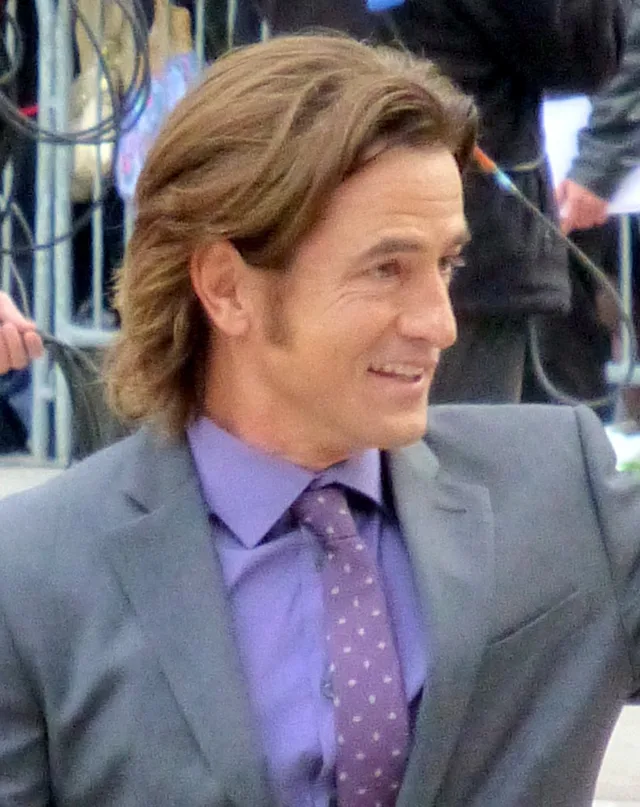 Portrait photograph of the actor Dermot Mulroney at the 2013 Toronto film festival.