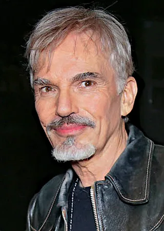 Cropped portrait of the actor Billy Bob Thornton at an event in 2017.