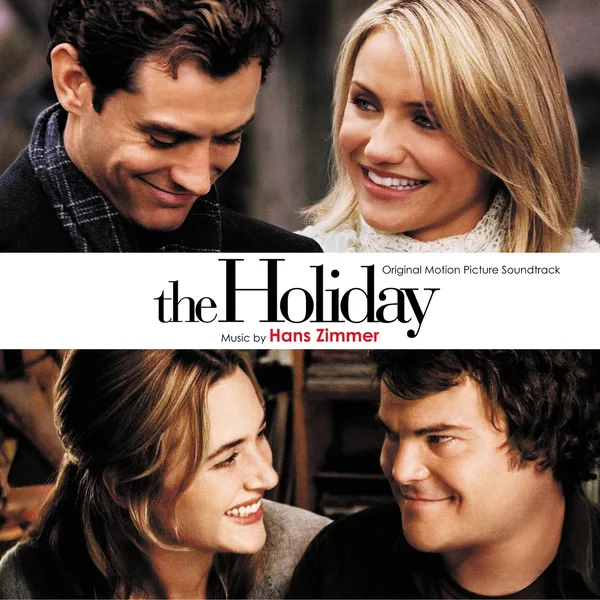 Album cover showing two smiling couples in close-up photographs above and below a white band carrying the film title and composer credit.