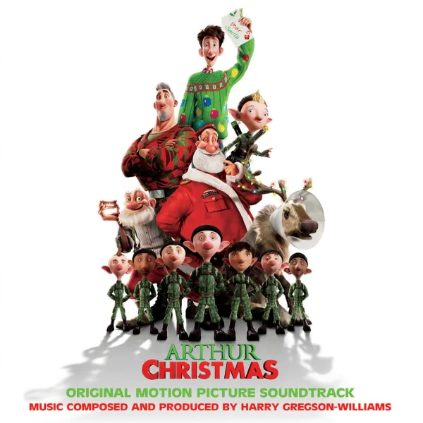 Album cover showing a group of animated figures in red, green and camouflage outfits posed together on a white background, with the title in green and red below.
